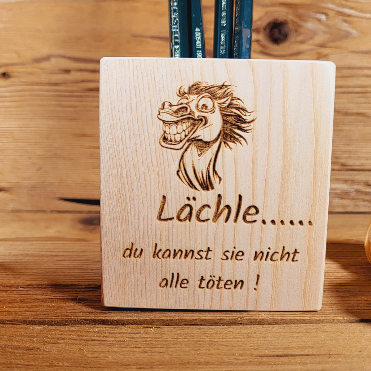 Zirben Stiftehalter