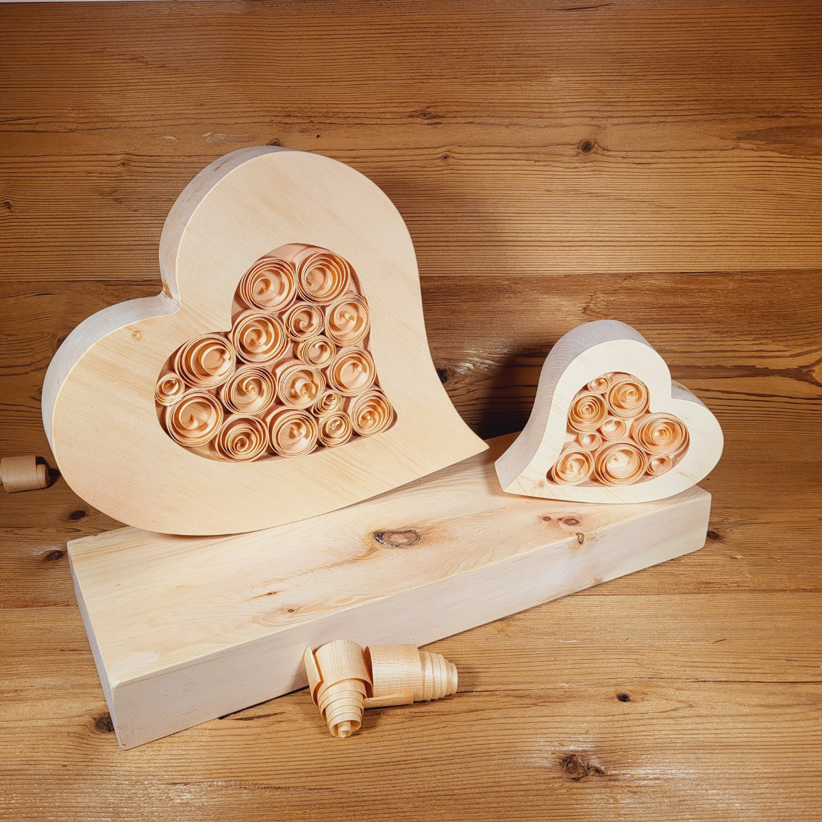 Zirben Doppelherz "Blickfang"