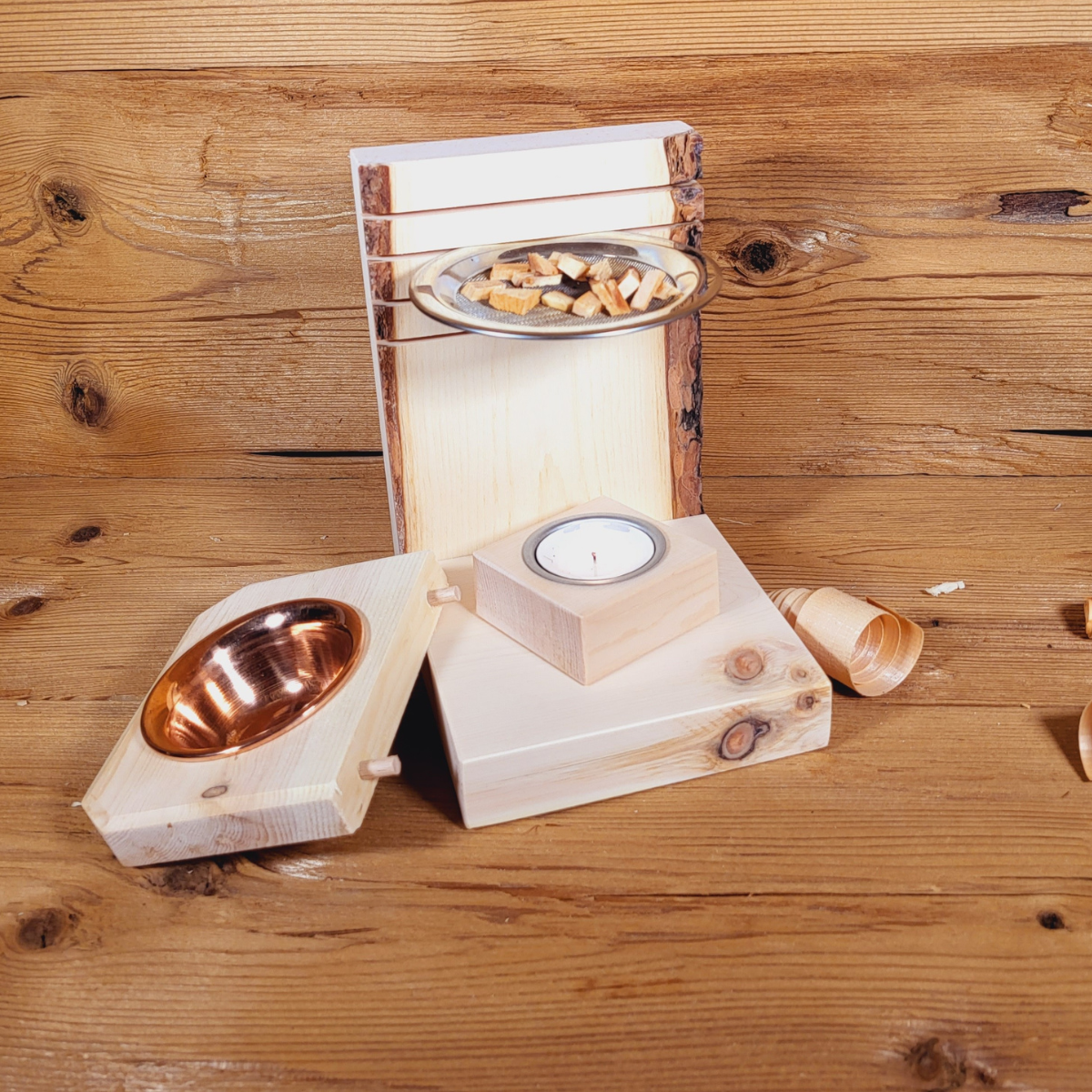 Räucher- und Duftstövchen Kombination