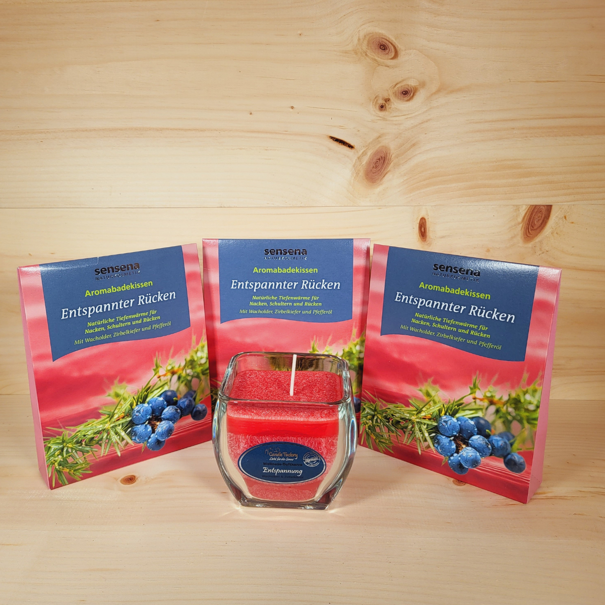 Zirben Wellnesskerze