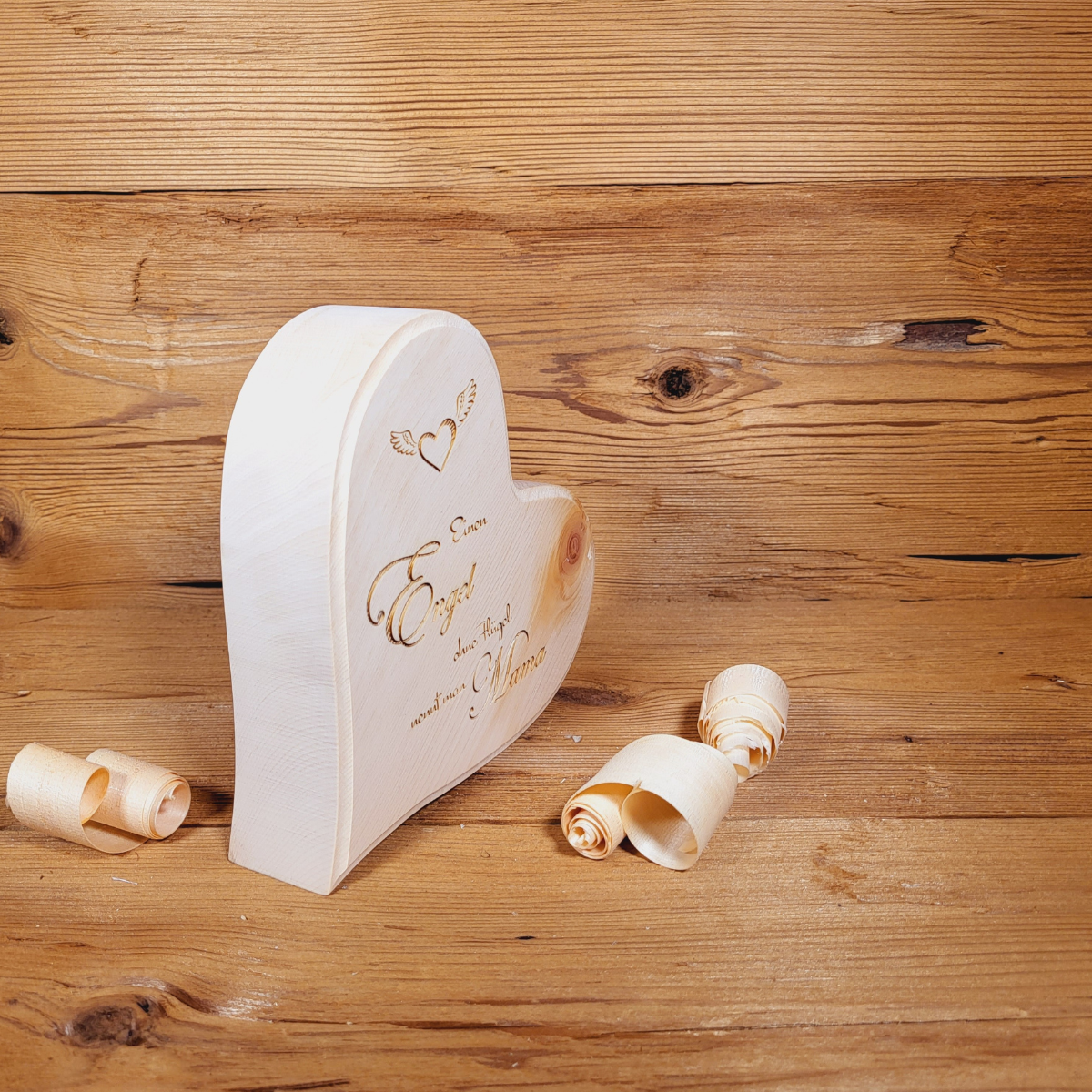 Massives Zirbenherz zum Muttertag