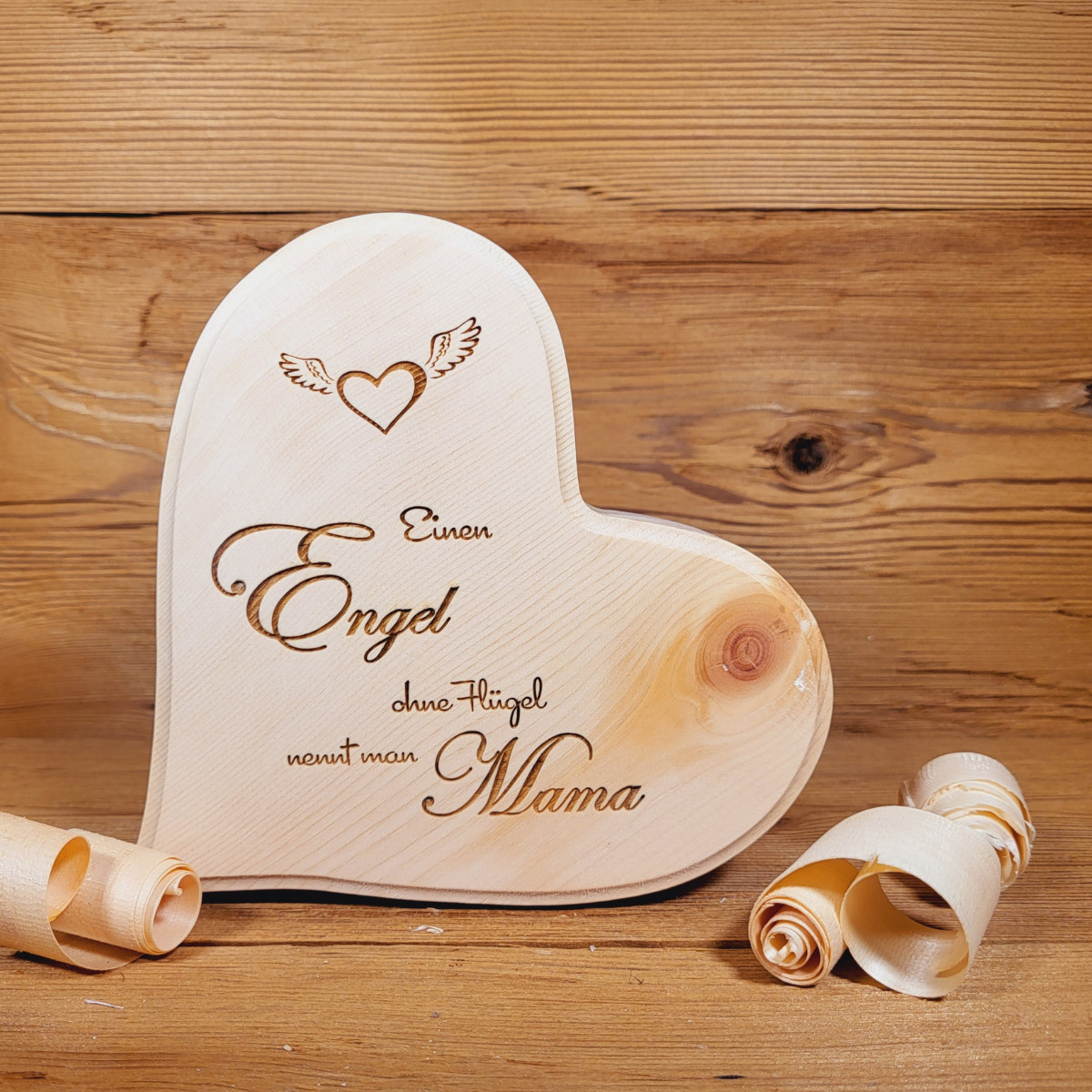 Massives Zirbenherz zum Muttertag